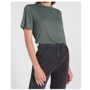 Express Linen Blend Skimming Tee